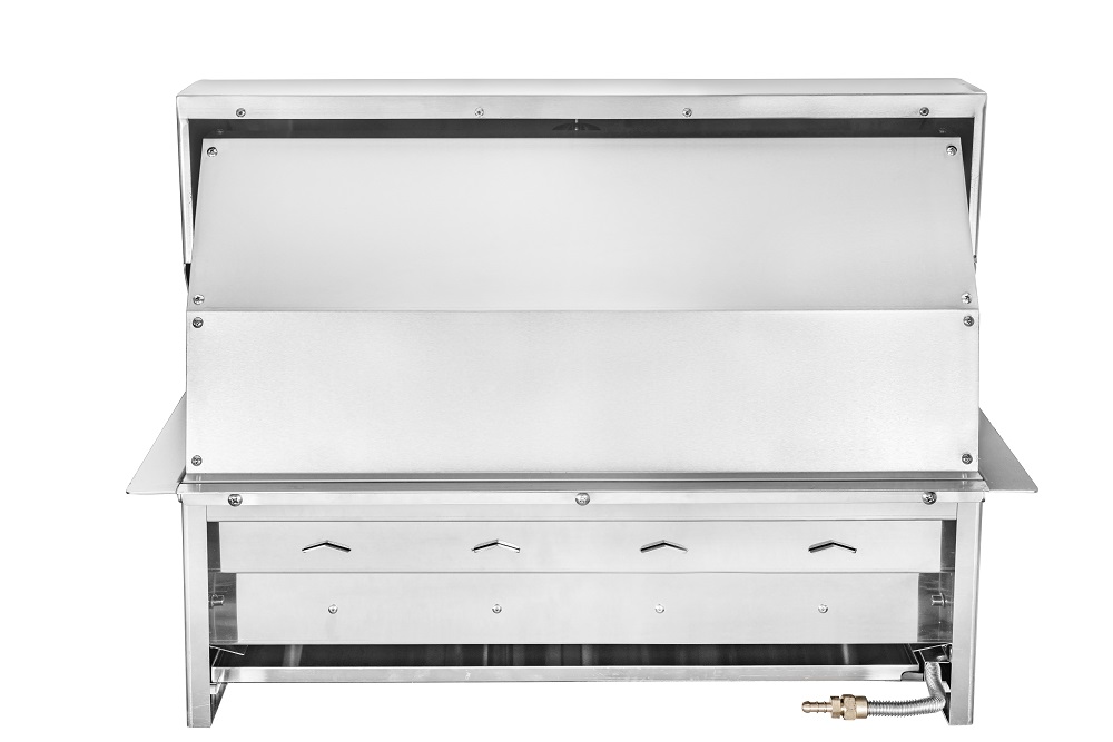 45°嵌入4头背面（45° Built-in 4 Burner）Black